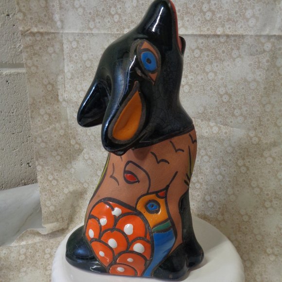Coyote Ceramic * Made in Mexico * Howling Talavara Coyote - Picture 4 of 9
